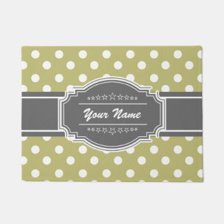 Polka Dots gepersonaliseerd Deurmat