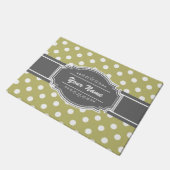 Polka Dots gepersonaliseerd Deurmat (Schuin)