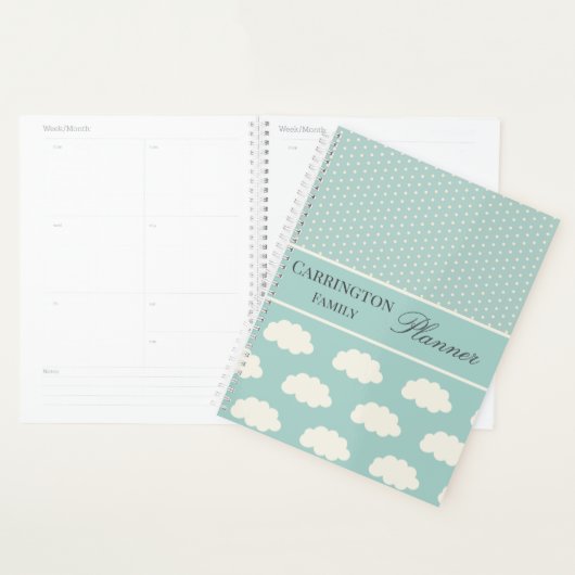 Polka Dots gepersonaliseerd Planner (Display)
