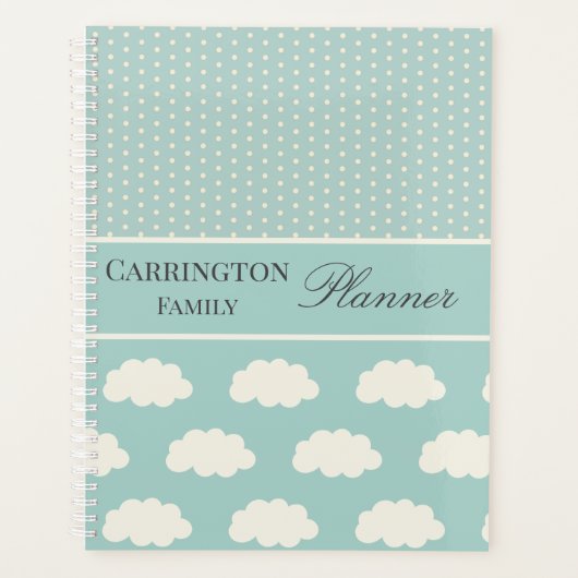 Polka Dots gepersonaliseerd Planner (Voorkant)