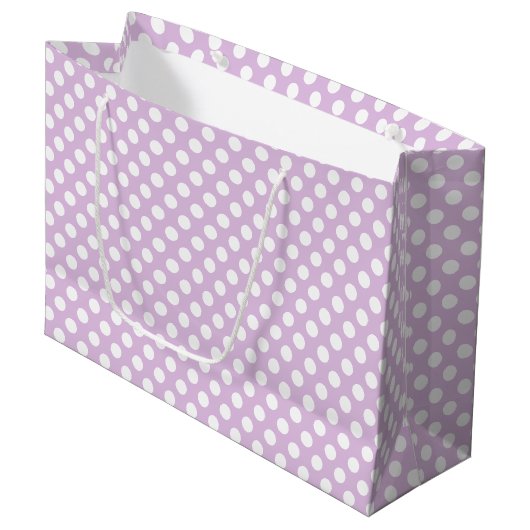 Polka Dots Gift Bag Groot Cadeauzakje (Voorkant Gekanteld)