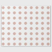 Polka Dots Glitter White Spark Gold Bridal Weddens Cadeaupapier (Vlak)