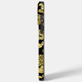 Polka Dots Gold en Black Persoonlijke naam Case-Mate iPhone Case (Achterkant / Links)