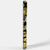 Polka Dots Gold en Black Persoonlijke naam Case-Mate iPhone Case (Achterkant / Rechts)