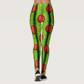 Polka Dots Gordijn Patroon Leggings (Achterkant)