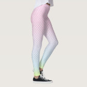 Polka Dots gradiënt roze blauwe gele Leggings (Rechts)