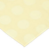 Polka Dots gradiënten lichtgeel + jouw tekst Tafelkleed (Gekanteld)