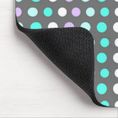 Polka Dots - Gray Mousepad Muismat (Hoek)