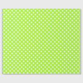 Polka Dots Green-Yellow Cadeaupapier (Vlak)