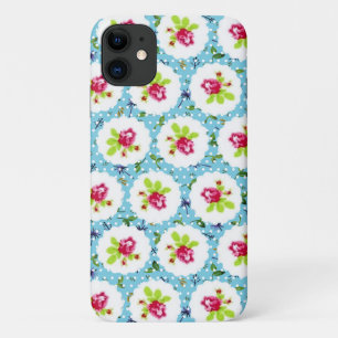 Polka Dots Greenery Red Rose Flowers Case-Mate iPhone Case