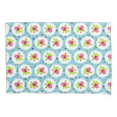  Polka Dots Greenery Red Rose Flowers Kussensloop (Voorkant)