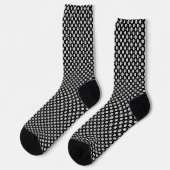 Polka Dots Grey and Black Classy Abstract Pattern Sokken (Links)