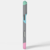 Polka Dots Grijs Zacht Roze Groen Blauw Sinaasappe Case-Mate iPhone Case (Achterkant / Rechts)