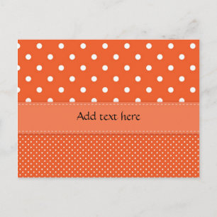 Polka Dots grote en kleine SJABLOON Briefkaart