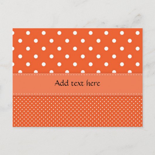 Polka Dots grote en kleine SJABLOON Briefkaart (Voorkant)