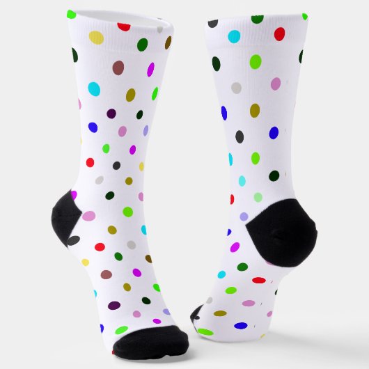Polka Dots Halloween Clown Sokken (Gebogen)