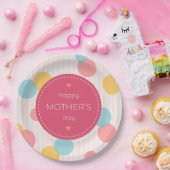 Polka Dots Happy Moederdag | Bord papier (Feest)