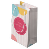 Polka Dots Happy Moederdag | Gift Bag Klein Cadeauzakje (Achterkant Gekanteld)
