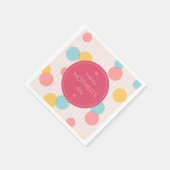 Polka Dots Happy Moederdag | Napkin Servet (Hoek)