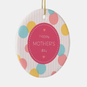 Polka Dots Happy Moederdag | ORNAMENT (Rechts)