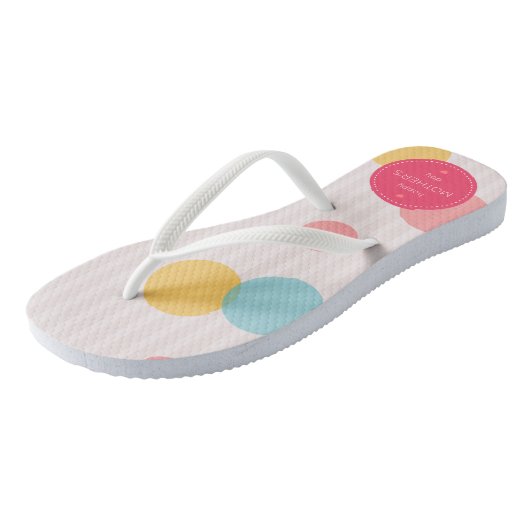 Polka Dots Happy Moederdag | TEENSLIPPERS (Schuin)