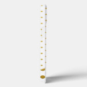 Polka Dots in Gold en White Case-Mate iPhone Case (Achterkant / Rechts)