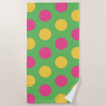 Polka Dots in Lime Green Hot Roze en Geel