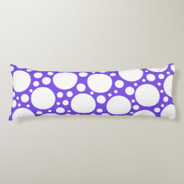 Polka Dots in Paars en wit Lichaamskussen