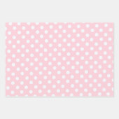 polka dots in pastel pink inpakpapier vel (Voorkant 3)