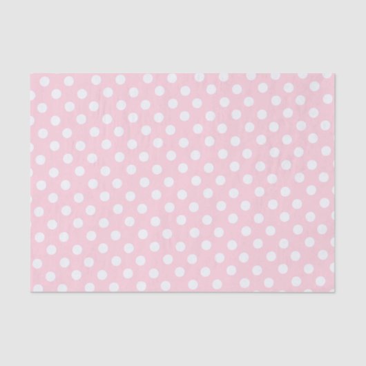 polka dots in pastel pink  tissuepapier (Voorkant)