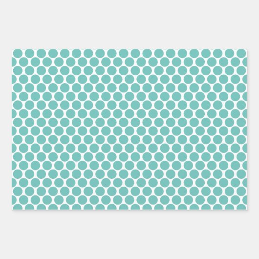 Polka Dots in Roze, Blauw, en Lavendar Inpakpapier Vel (Voorkant 3)