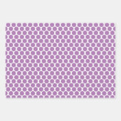 Polka Dots in Roze, Blauw, en Lavendar Inpakpapier Vel (Voorkant)