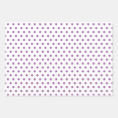 Polka Dots in Roze, Blauw, en Lavendar Inpakpapier Vel (Voorkant)