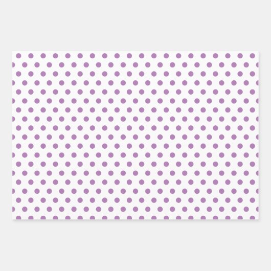 Polka Dots in Roze, Blauw, en Lavendar Inpakpapier Vel (Voorkant)