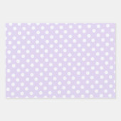 polka dots in  soft lavender inpakpapier vel (Voorkant 3)