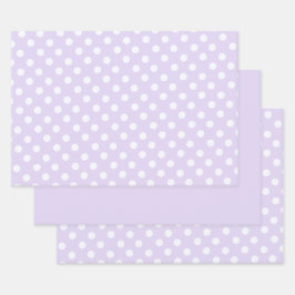polka dots in  soft lavender inpakpapier vel