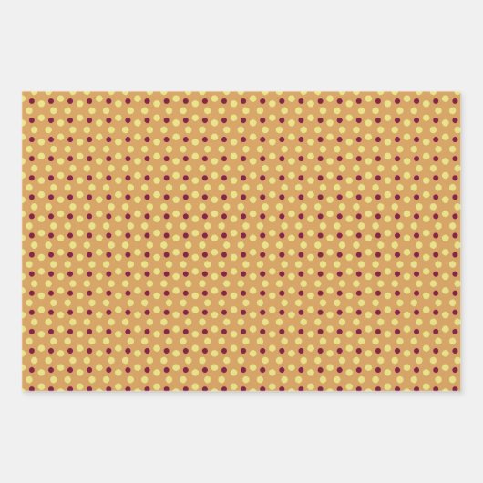 Polka dots inpakpapier vel (Voorkant 3)
