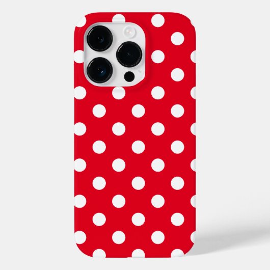 Polka Dots iPhone 14 Pro Hoesje (Achterkant)