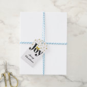 Polka Dots Joy Gift Labels Cadeaulabel (Met Touw)