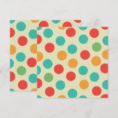Polka Dots Kaart (Voorkant / Achterkant)