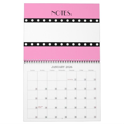 Polka Dots Kalender (Jan 2026)
