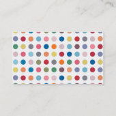 Polka Dots - Kleur Liefde Visitekaartje (Achterkant)