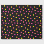 Polka dots kleurig omslagpapier cadeaupapier (Vlak)