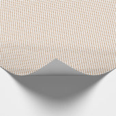 Polka Dots - Koper op wit Cadeaupapier (Hoek)