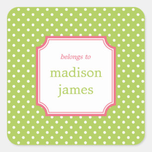 Polka Dots Labels of Gift Label Stickers