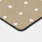 Polka Dots Lace Kraft Foto Afbeelding Bureaumat (Hoek)