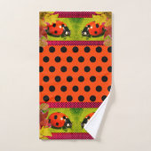 Polka Dots Ladybug Bad Handdoek (Handdoek)
