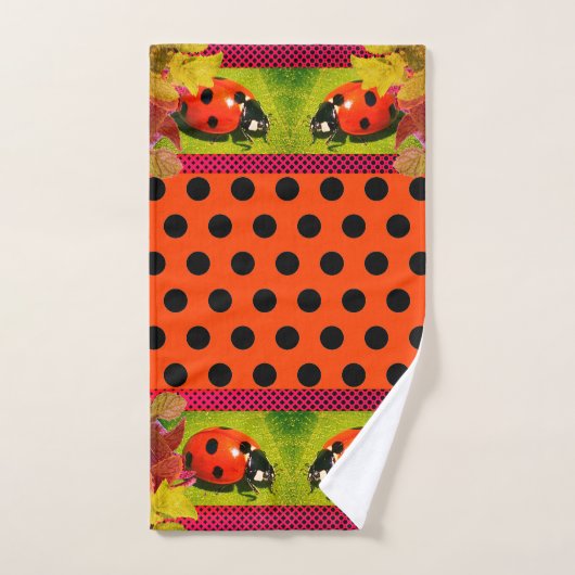 Polka Dots Ladybug Bad Handdoek (Handdoek)
