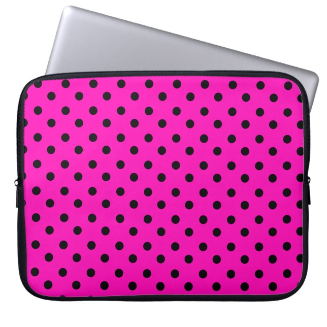 Polka Dots Laptop Sleeve (Voorkant)