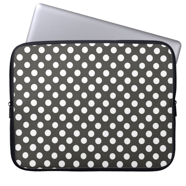Polka Dots Laptop Sleeve (Voorkant)